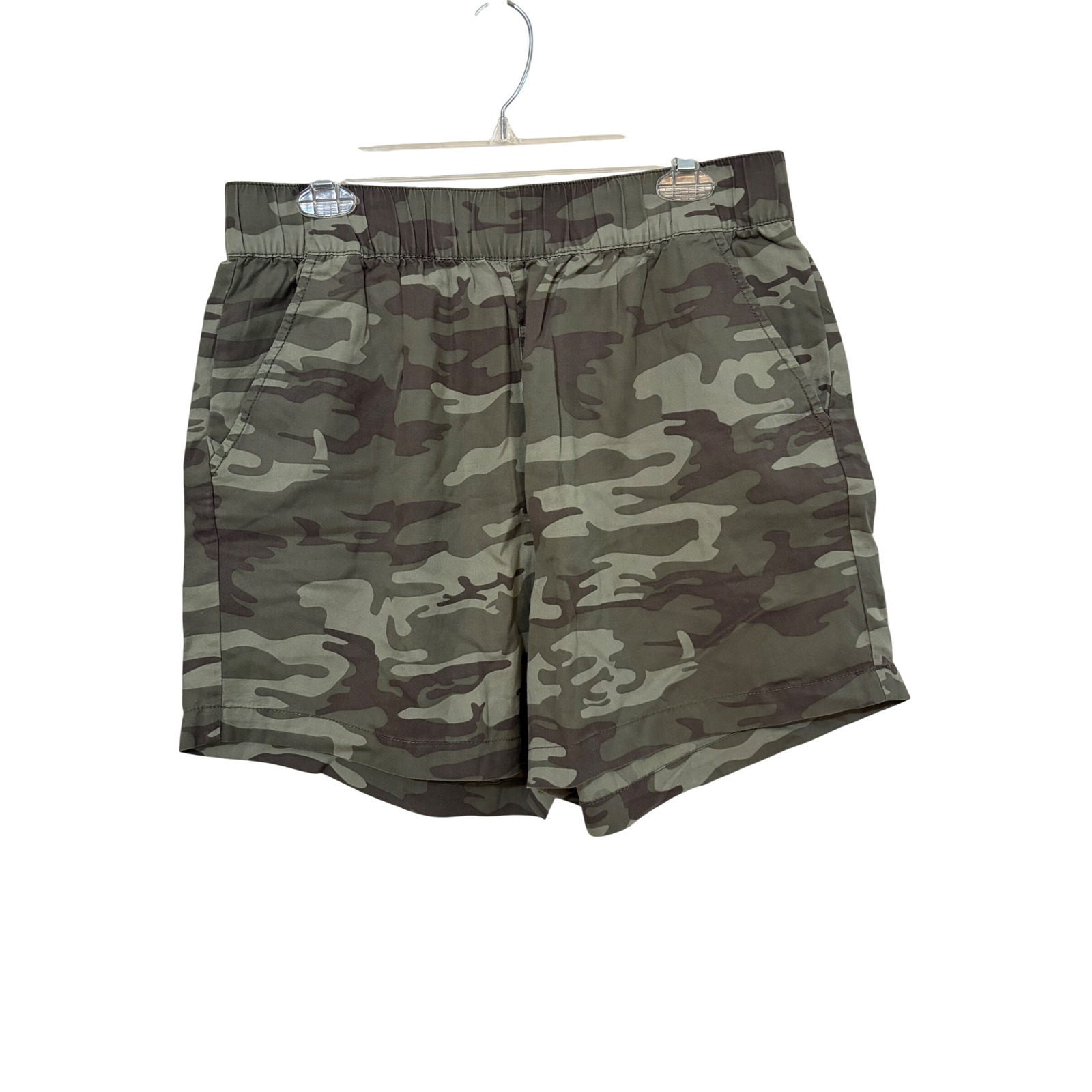 Social Standard By Sanctuary Boardwalk Sage Camo Pull On Shorts Large Nwt